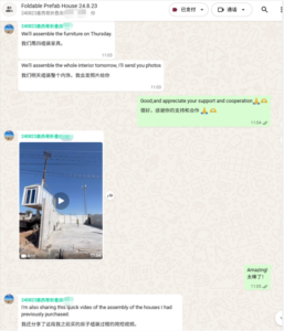 40ft container office feedback from Mexican customer
