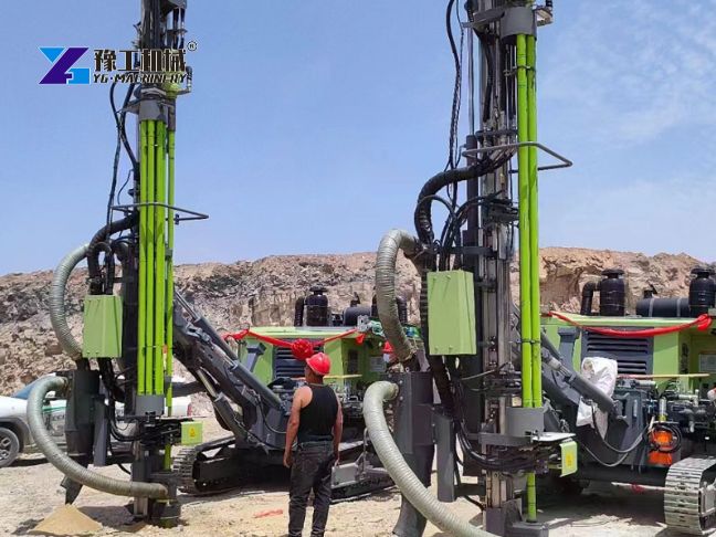 DTH Drilling Rigs Application in Iran’s Copper Mine Desert Site DTH Drilling Rigs Application in Iran’s Copper Mine Desert Site