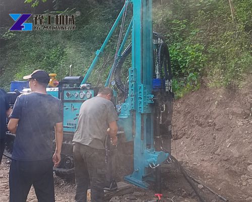 hydraulic core drilling rig solving loose strata drilling in myanmar