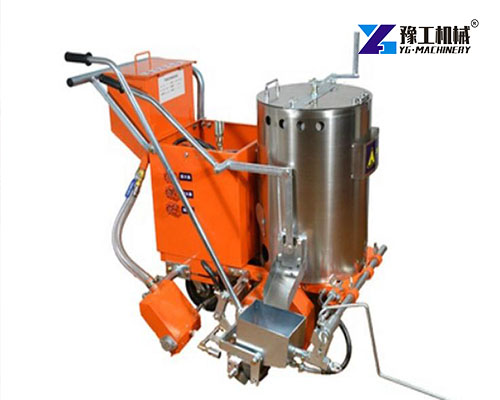 Manual thermoplastic paint machine with stainless steel tank