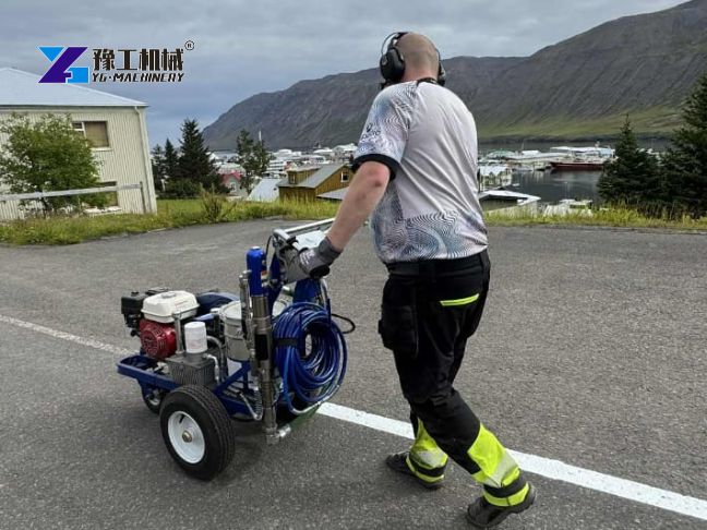 YG Push-Type Line Striper Precise Marking for Icelandic Coastal Roads YG Push-Type Line Striper Precise Marking for Icelandic Coastal Roads
