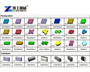 YG automatic fly ash brick machine paving block and curbstone
