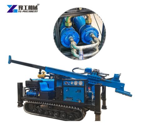 crawler type core drilling rig