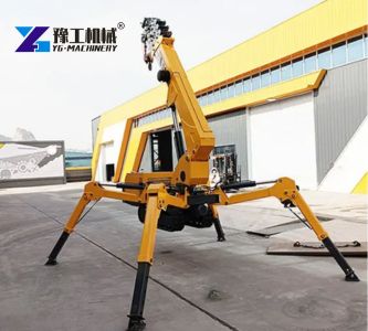 diesel-electric dual power spider crane
