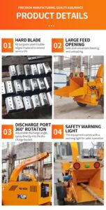 features of small brush chipper