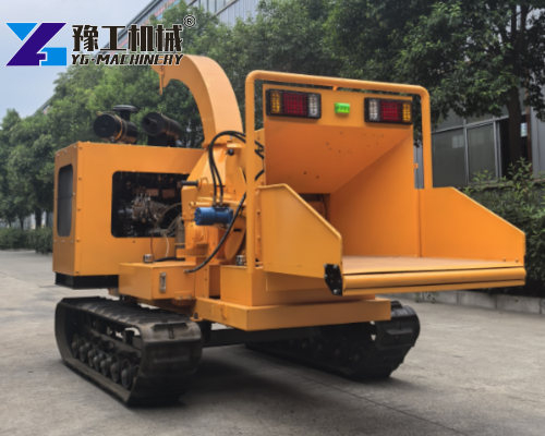 tracked wood chipper