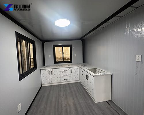 2 bed modular home with kitchen cabinet