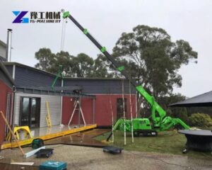 8t Spider Crane Completes Australian Residential Lifting Task-YG Solutions