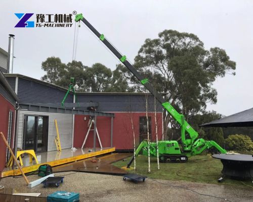 8t Spider Crane Completes Australian Residential Lifting Task-YG Solutions