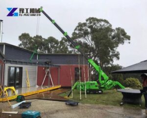 8t spider crane completes Australian residential lifting