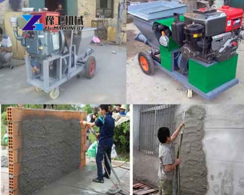 YG 320 mortar spray machine with diesel engine
