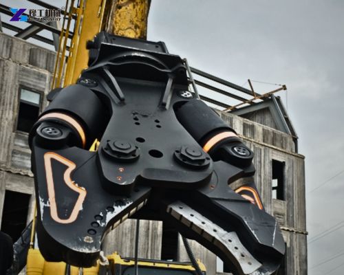 double-cylinder metal shear excavator