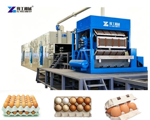 egg carton making machine with drying cabinet