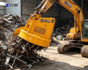 hydraulic scrap magnet