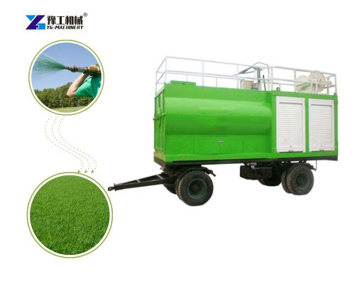 hydroseeding machine for grass plant