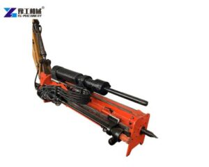 integrated rock drill and splitter