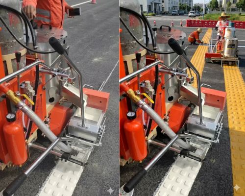 parking striping machine for Thailand road