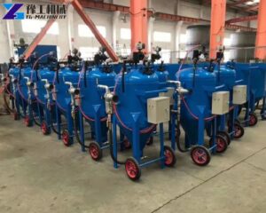 portable sand blaster machine sold to Mexico