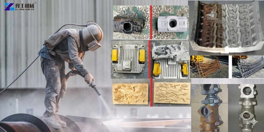 portable sand blaster machine to Mexico for Mexico car parts cleaning