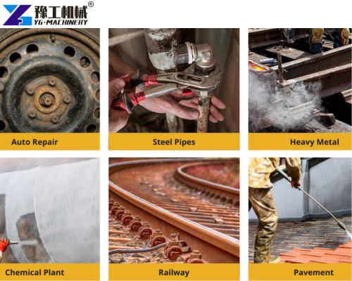 portable sandblasting equipment application