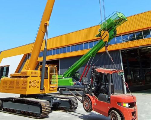 small crawler spider crane application