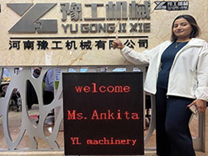 welcome Ms. Ankita YG machinery