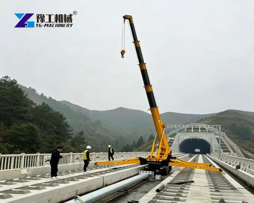 5t spider crane for bridge repair