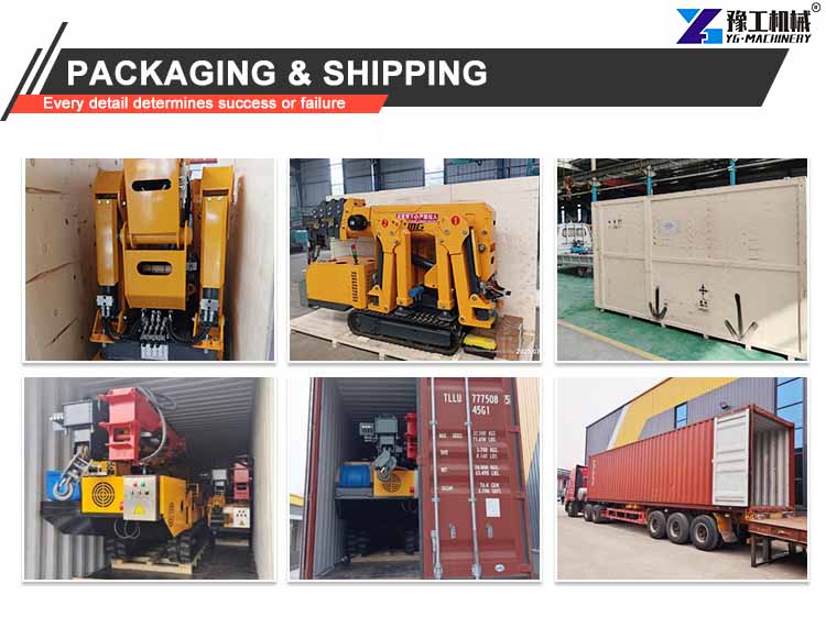 YG mini tracked crane shipment