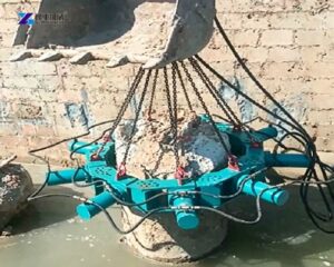 concrete pile crusher for bridge construction