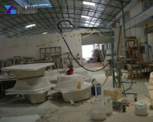 grc glass mortar concrete spraying machine