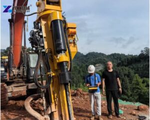rock drill and splitter for road & bridge construction operation