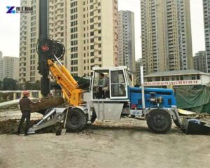 rotary pile drilling rig