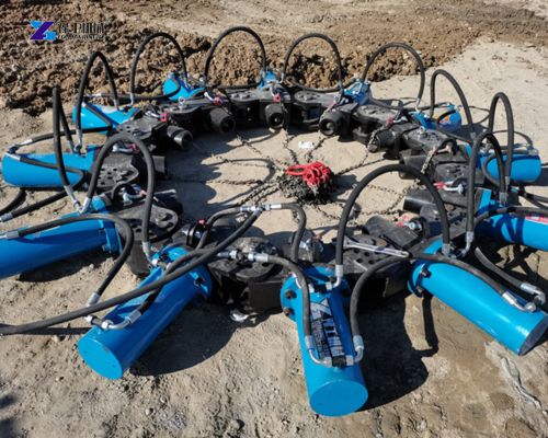 round hydraulic pile breaker