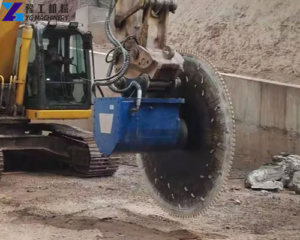 excavator mounted rock saw for urban construction