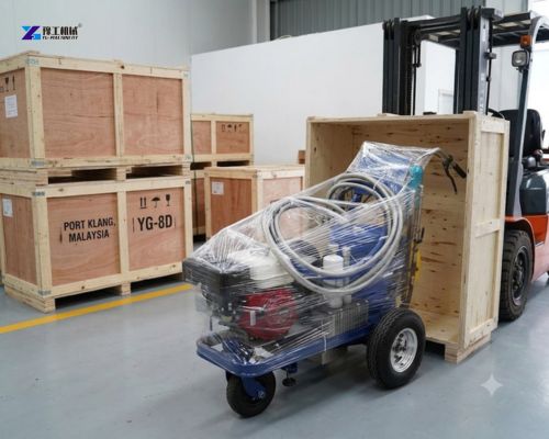 Malaysia cold paint road marking machine package