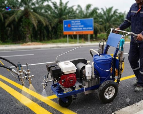 Malaysia municipal pavement striping machine