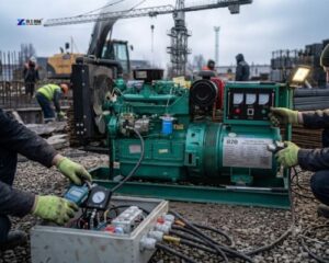 portable diesel generator power control box adjust