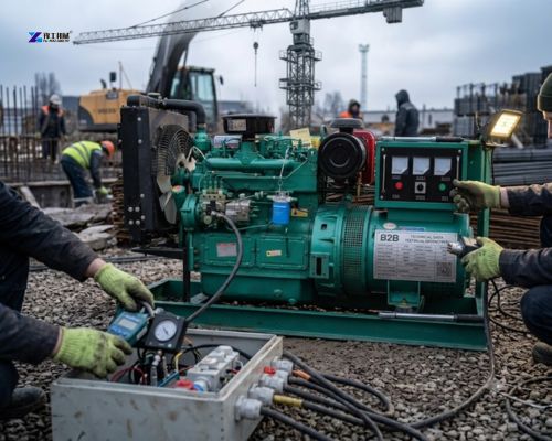 portable diesel generator power control box adjust