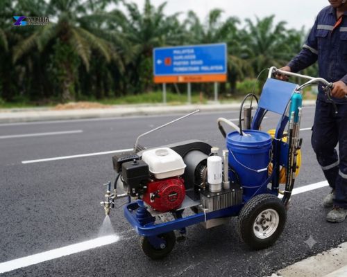 asphalt cold paint road marking machine