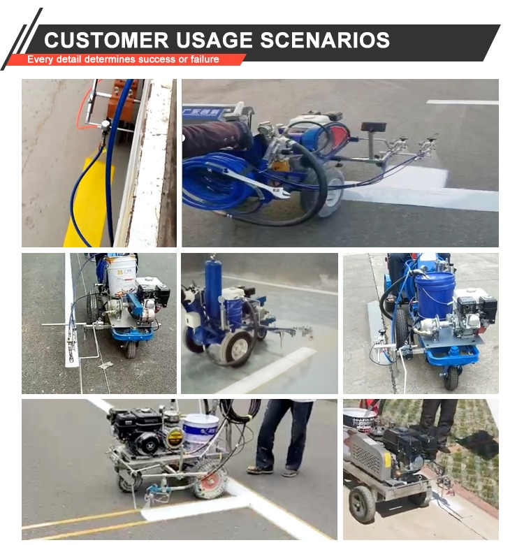 cold paint road marking machine usage scenarios