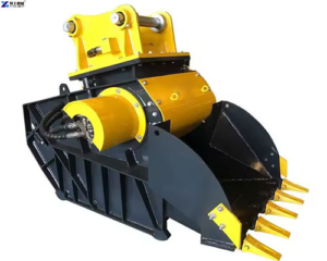 digger bucket crusher