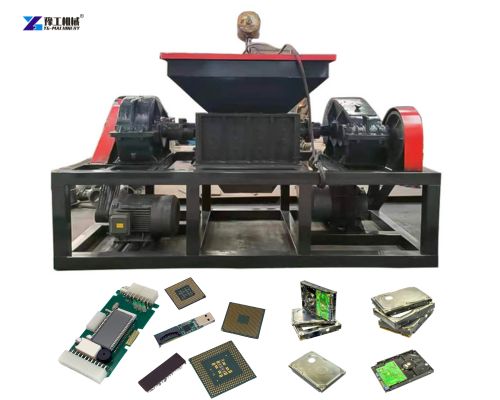 dual shaft e waste shredder machine