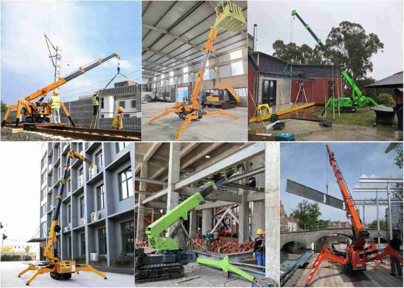 electric spider crane applications