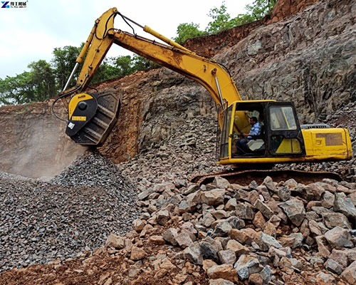 excavator crusher bucket for quarry stone crushing