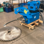 excavator mounted rock saw