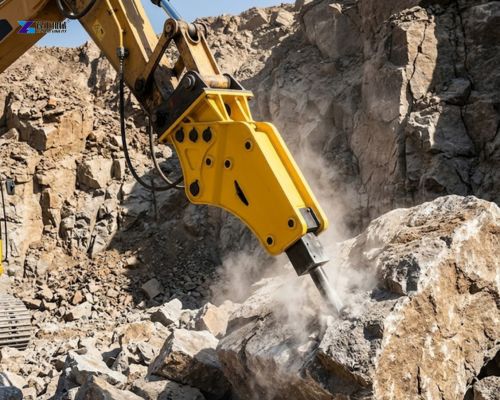 hydraulic rock breaker for stones breaking