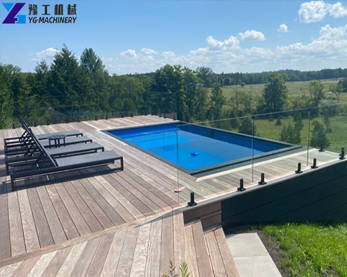inground pool shipping container