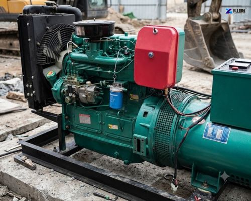 portable generator for construction site