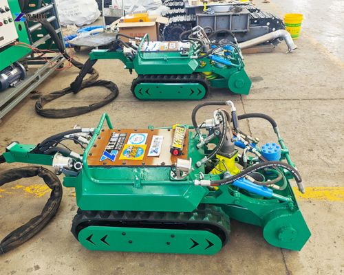 remote controlled sediment cleaning robot
