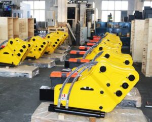 rock breaker excavator machine